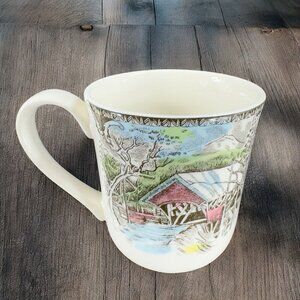 Johnson Bros The Friendly Village Coffee Mug Cup Ceramic England 9once Single